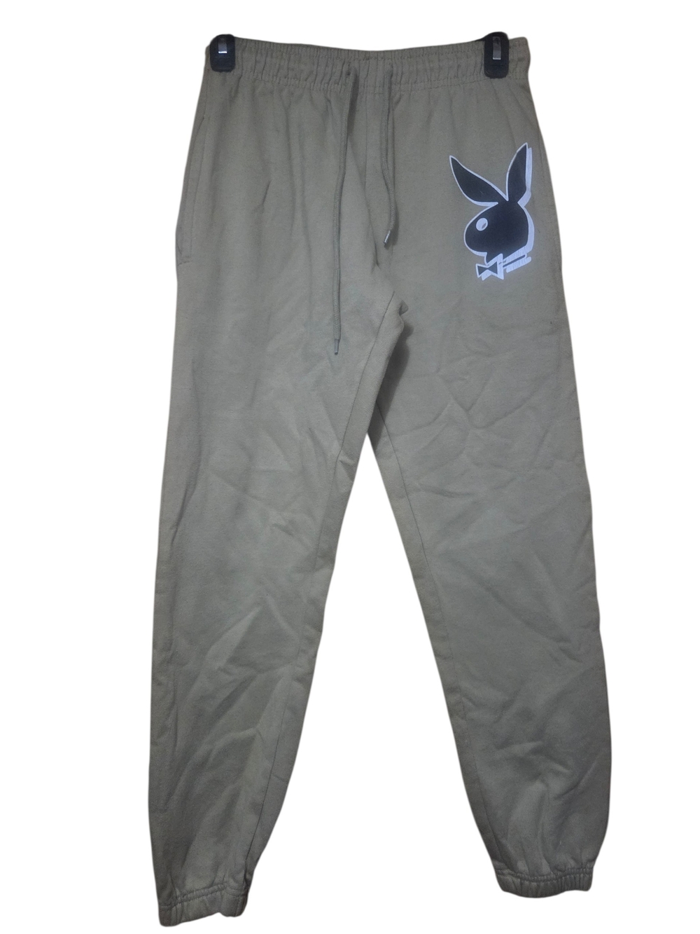 PLAYBOY Khaki Color Logo Jogger Sweatpants